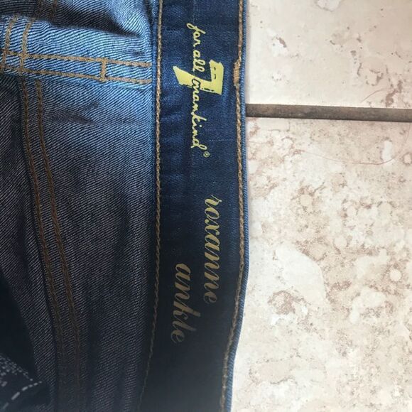 7FAM Roxanne ankle blue jeans - Picture 5 of 6